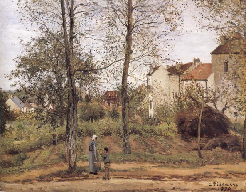Camille Pissarro Landscape in the vicinity of Louveciennes oil painting picture